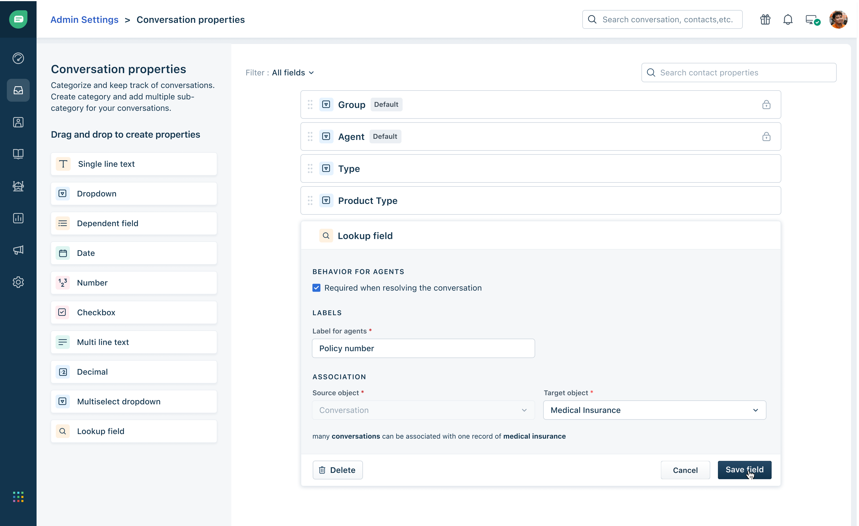 screenshot of Freshdesk Omni